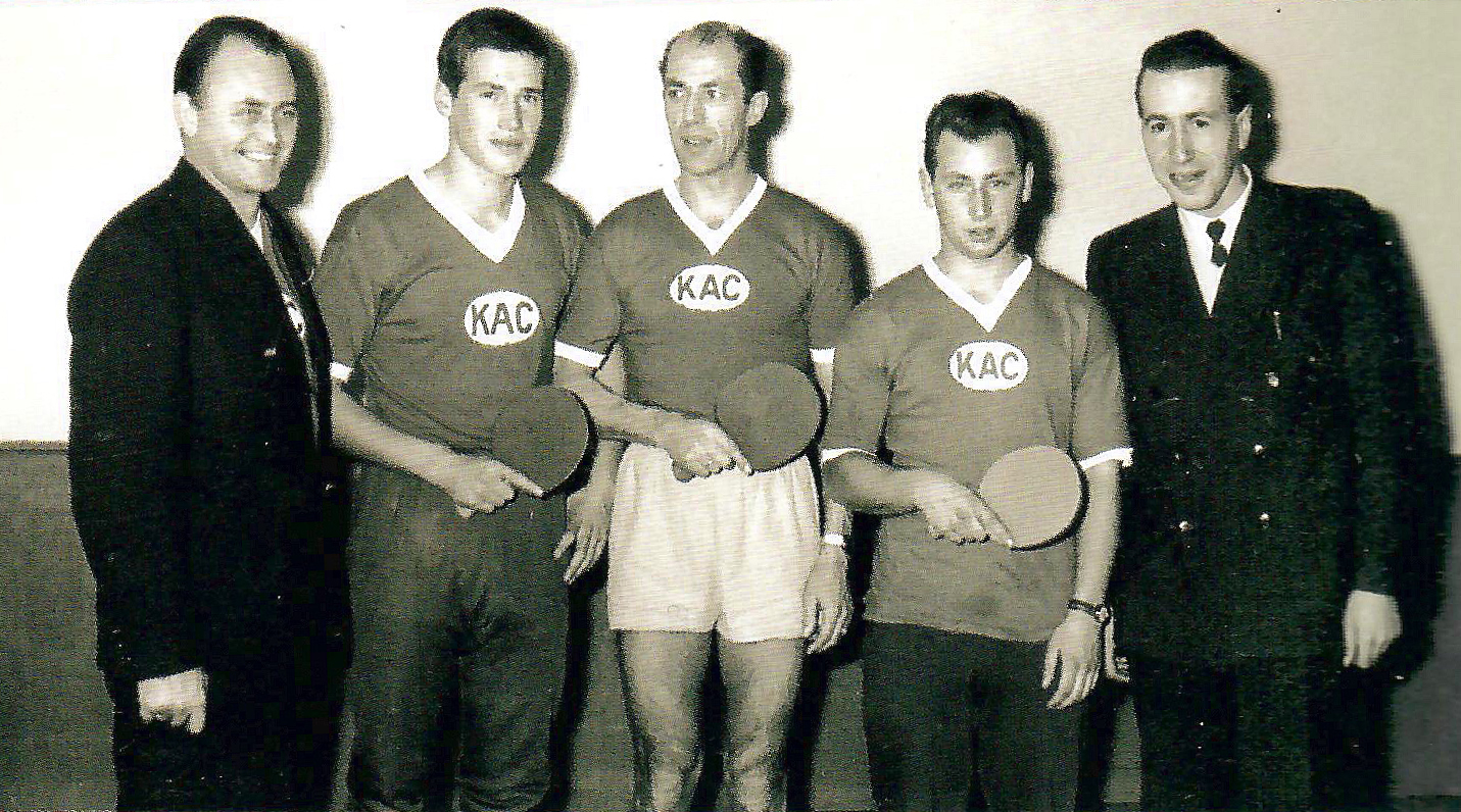 KAC Tischtennis, Erich Gusser-Otto Barounig-Kurt Maderer-Kurt Koepf-Hans Tischler