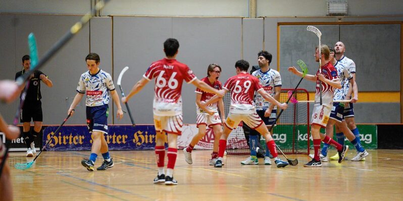 kav-vsv-floorball Spiel des KAC Floorball gegen den VSV Unihockey .